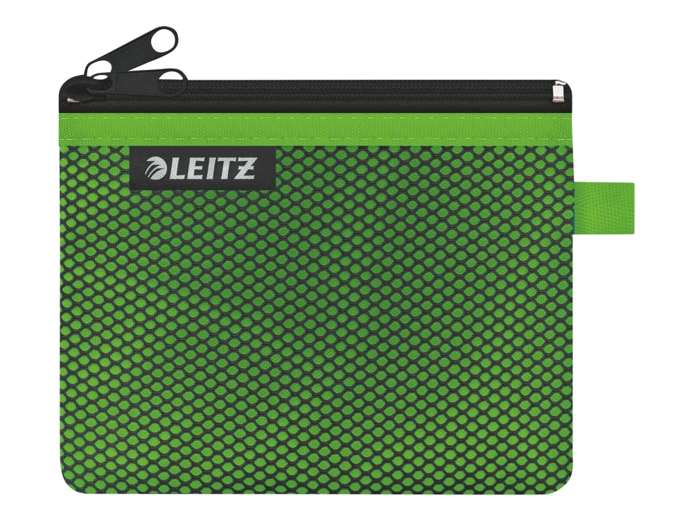 Leitz Wow Travel Small - Etui For Personal Belongings / Id / Credit Cards / Cable / Cash / Earphones - Nylon - Grøn