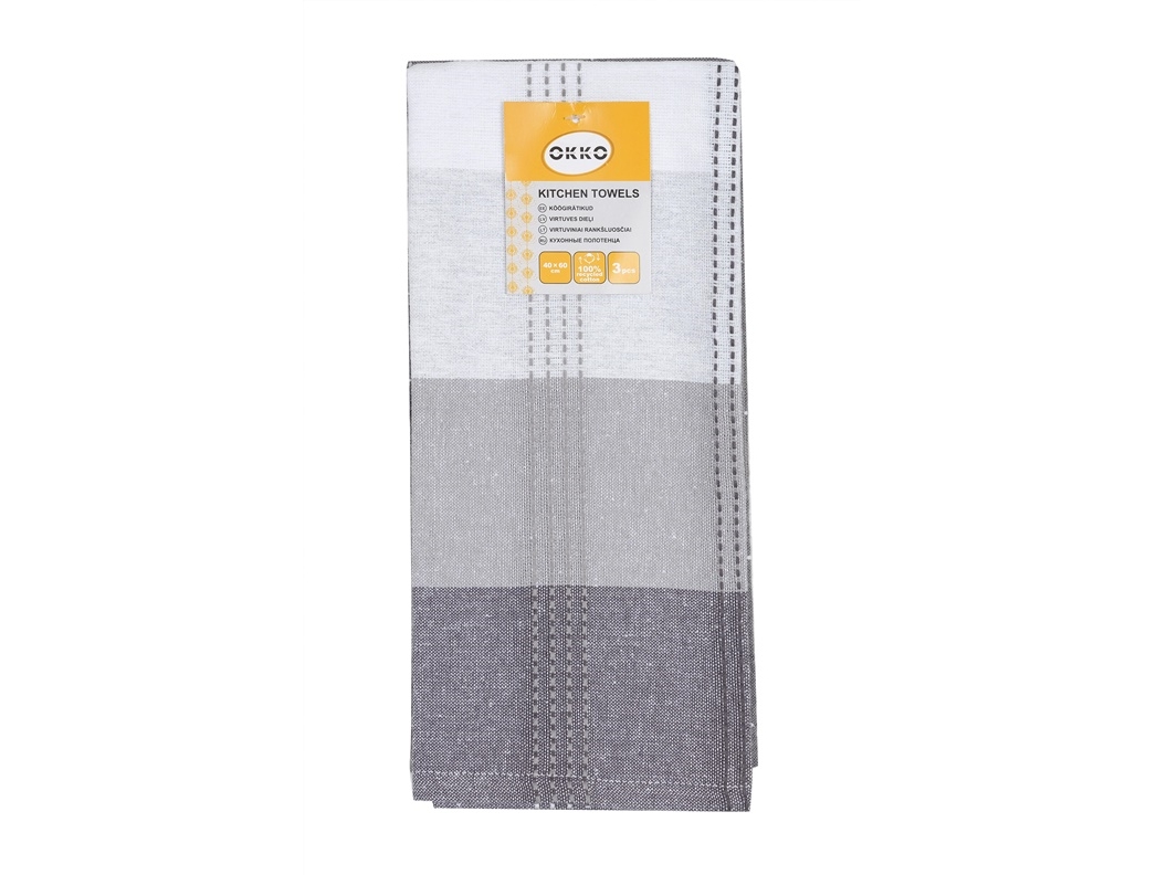 Okko Kitchen Towel Set Pmm/Kt11r 40X60cm 3Pcs