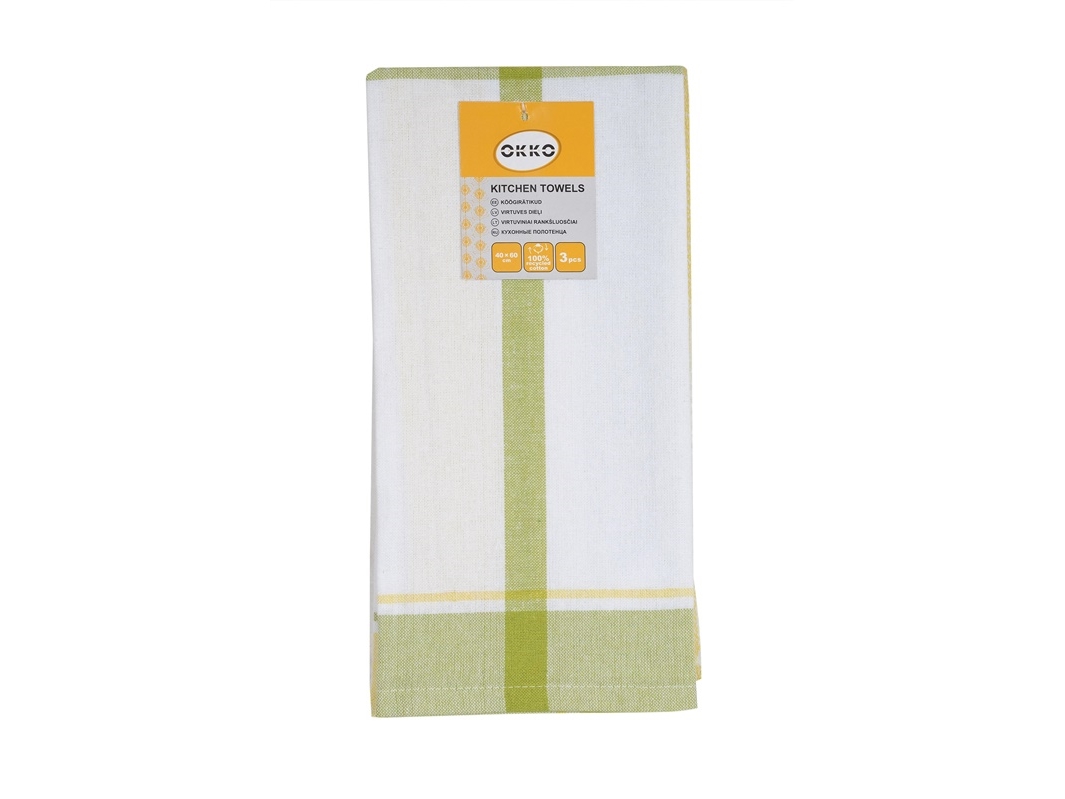 Okko Kitchen Towel Set Pmm/Kt12r 40X60cm 3Pcs