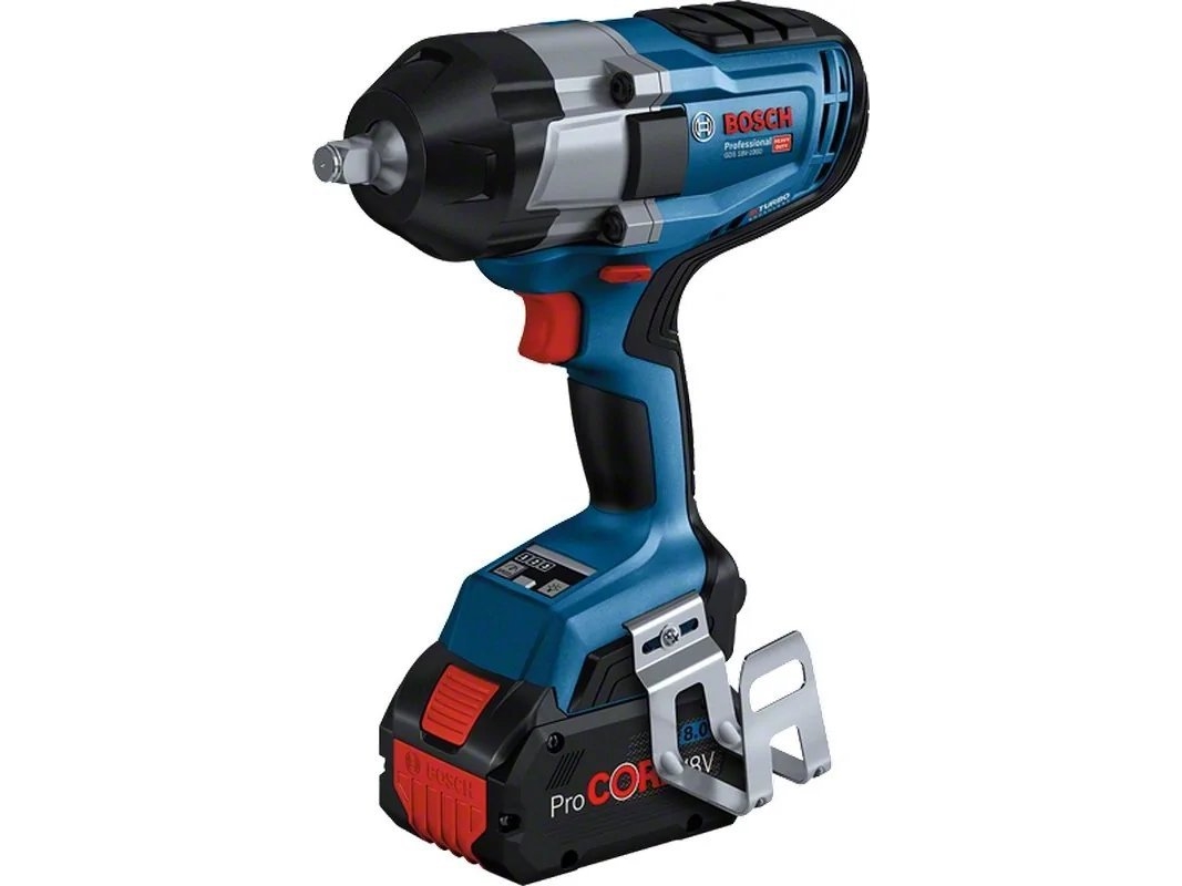 Bosch-iskuväännin GDS 18V-1000 18 V 2x5,0 Ah akku.