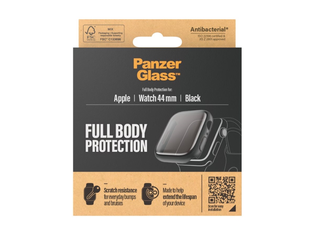 Panzerglass Apple Watch 4/5/6/Se (44 Mm) Full Body Black Ab