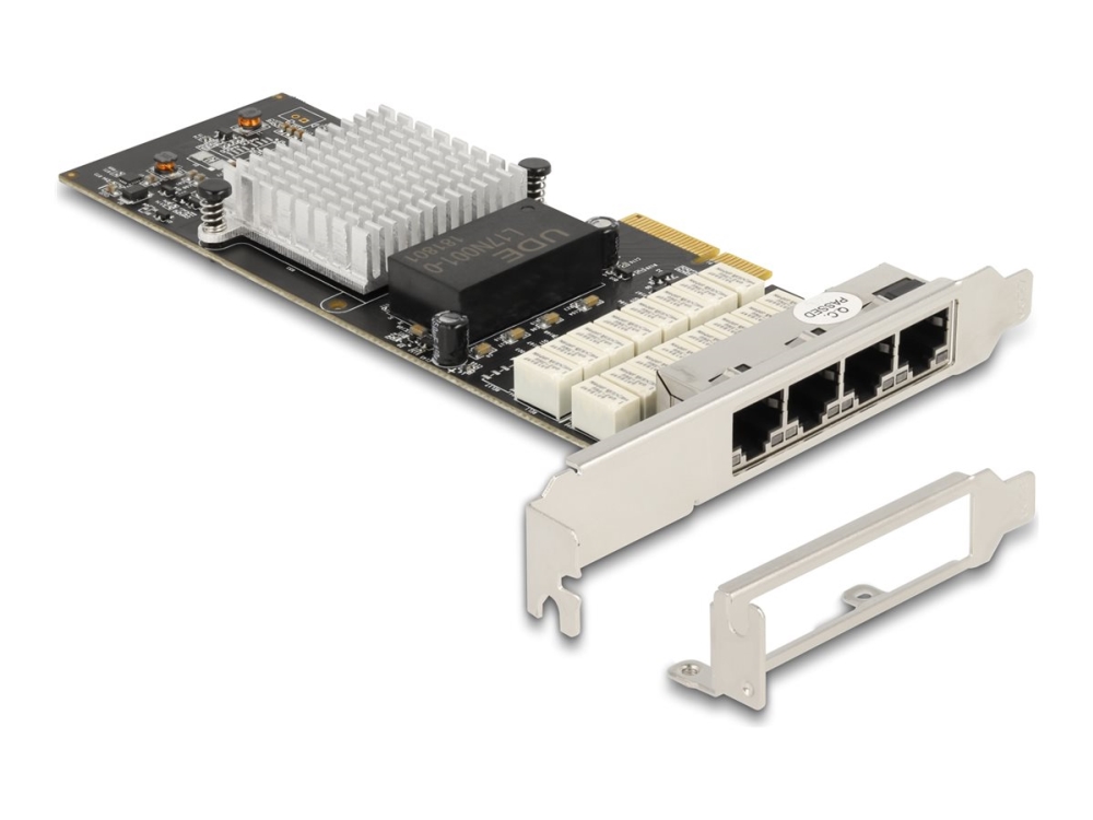 Delock Pci Express X4 Karte Zu 4 X Rj45 Gigabit Lan I350 Port Bypass, Rj-45, Pcie, Weiblich, Niedriges Profil, Pcie 2.1, Silber
