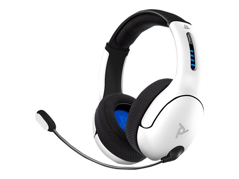 Pdp Gaming Lvl50 Headset Fullstorlek Kabelansluten 3 5 Mm Kontakt Vit För Sony Playstation 4 Sony Playstation 4 Pro Sony Playstation 4