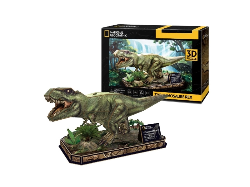 Van Der Meulen 3D Puzzel Tyrannosaurus Rex, 52 Stück(E), Tiere, 8 Jahr(E)