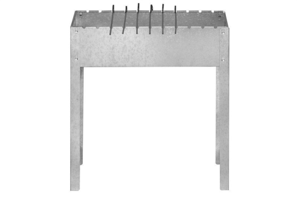 Mustang Charcoal grill with 6 skewers