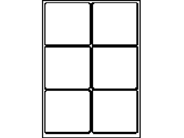 Kopier-/Laseretiketten 99,1X93,1Mm300x20x215mm 1Kg (100 Stück) - (100 Stück Pro Packung)