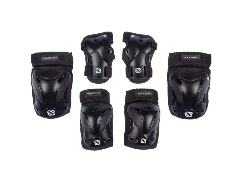 Nijdam Rollerblade knæbeskyttere til voksne 3i1 r. L