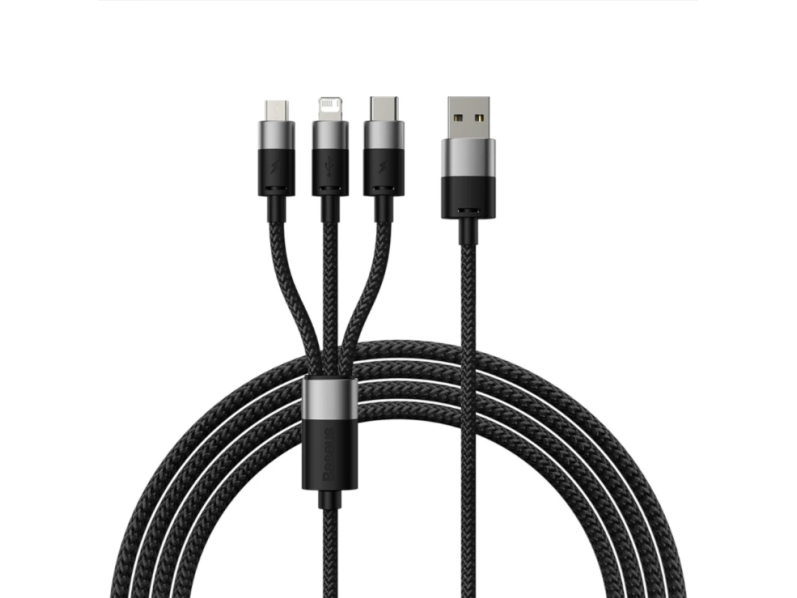 Baseus Sup0002696, 1,2 M, Usb A, Usb C/Micro Usb-A/Lightning, Usb 3.2 Gen 1 (3.1 Gen 1), Sortierung