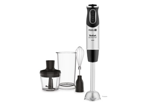 Tefal Quickchef Hb656838, Pürierstab, 0,8 L, Pulsfunktion, Eis-Crusher, 1000 W, Schwarz, Edelstahl