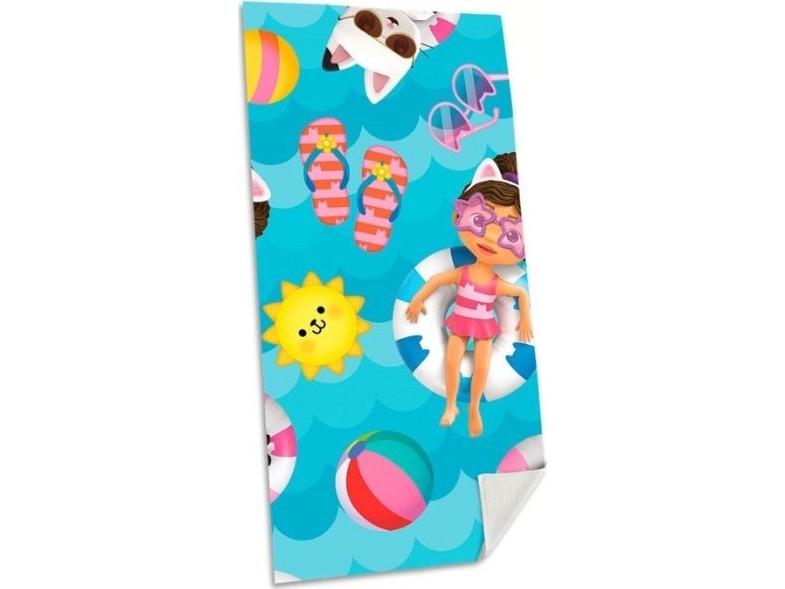 Barn Euroswan Gabis Dollhouse 70x140cm bomull Gabbys Dollhouse strandhandduk GD00003 Barn Euroswan | Baby & barn - Textil och kläder | GameStuff