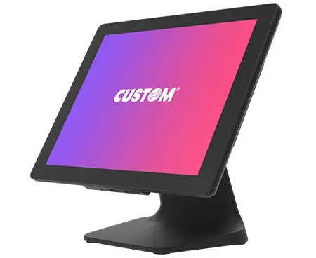 Custom - Myyntipiste (POS) - 1 x Core i3 - GigE - näyttö: LED 15 1024 x 768 (XGA) - musta