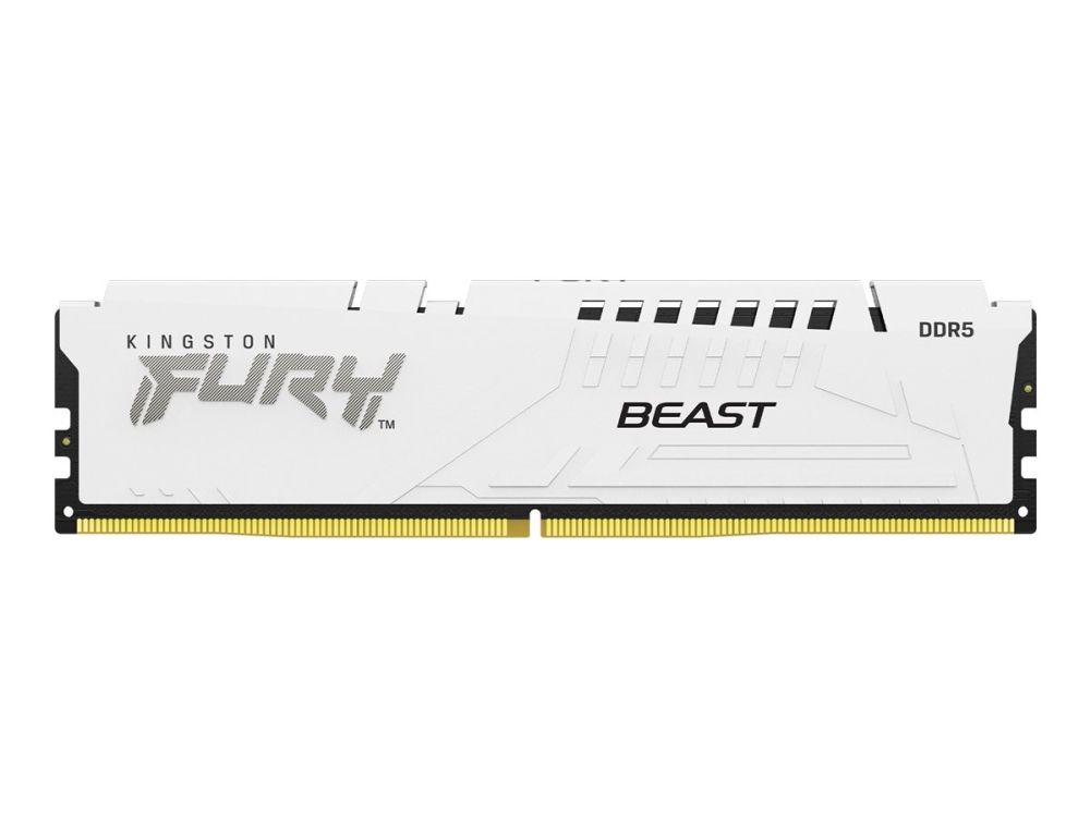 FURY Beast - DDR5 - modul - 32 GB - DIMM 288-pin - 6000 MHz / PC5-48000 - CL30 - 1.4 V - ikke-bufret - on-die ECC - hvit