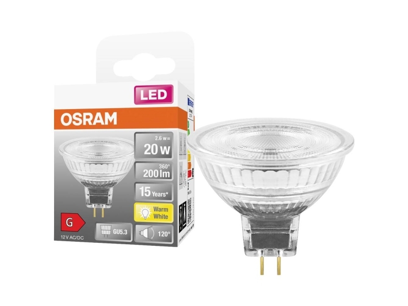 Osram 4099854098918 Led (Rgb)-Lampa Eek G (A - G) Gu5.3 Reflektor 2,6 W = 20 W Varmhvid (Ø X H) 50 Mm X 50 Mm 1 Stk