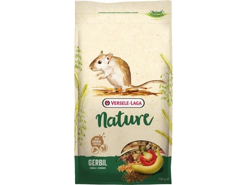 Versele-Laga Gerbil Nature, Samen, 700 G, Rennmaus, Vitamin A, Vitamin D3, Vitamin E, Kupfer, Jod, Eisen, Manganese, Selen, Zink, 16,5%