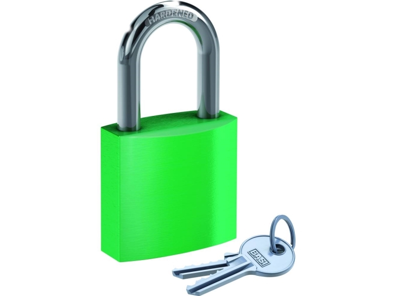 BASI 6190-4000-GRÜN, Konventionellt hänglås, Tangentlås, Olika låsning, Grön, Gjuten aluminium, Härdat stål | Huset - Säkerhet & Larm - Hänglås | GameStuff