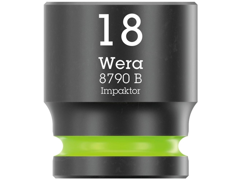 Wera 8790 B Impaktor 05005509001 Udvendig Sekskant Topnøgleindsats 18 Mm 3/8 1 Stk. 3/8