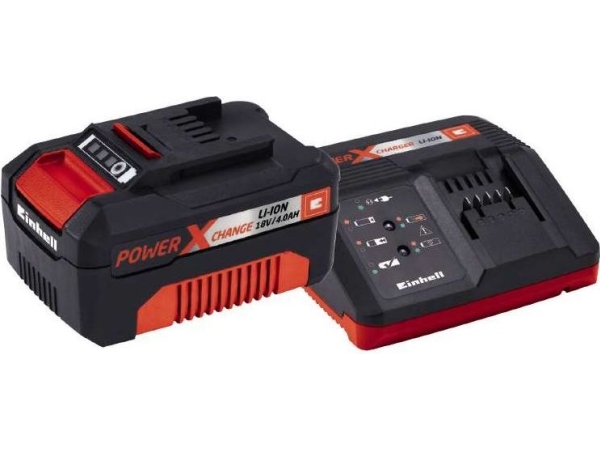Einhell 18V 4,0Ah Pxc Starter Kit C1, Lithium-Ion (Li-Ion), 4 Ah, 18 V, Black, Red, 200-260 V, 50/60 Hz