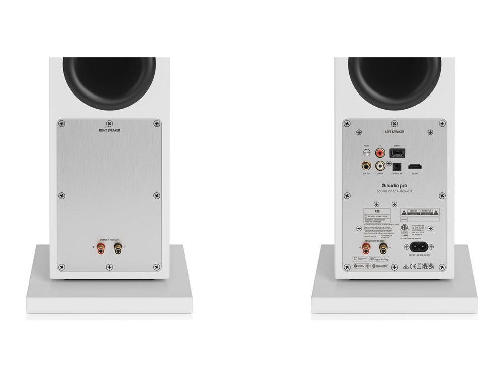 Audio Pro A38 Lautsprecher Multiroom Wi-Fi Bluetooth, Weiß