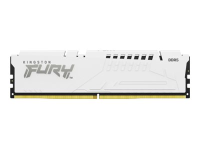 FURY Beast - DDR5 - sett - 32 GB: 2 x 16 GB - DIMM 288-pin - 6400 MHz / PC5-51200 - CL32 - 1.4 V - ikke-bufret - on-die ECC - hvit