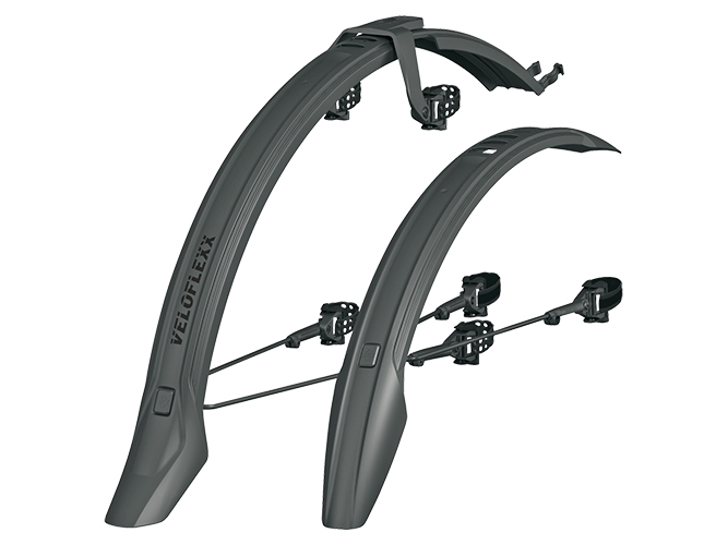 SKS VELOFLEXX 55, For- & bagskærme (sæt), Vandafvisende, Vandfast, Sort