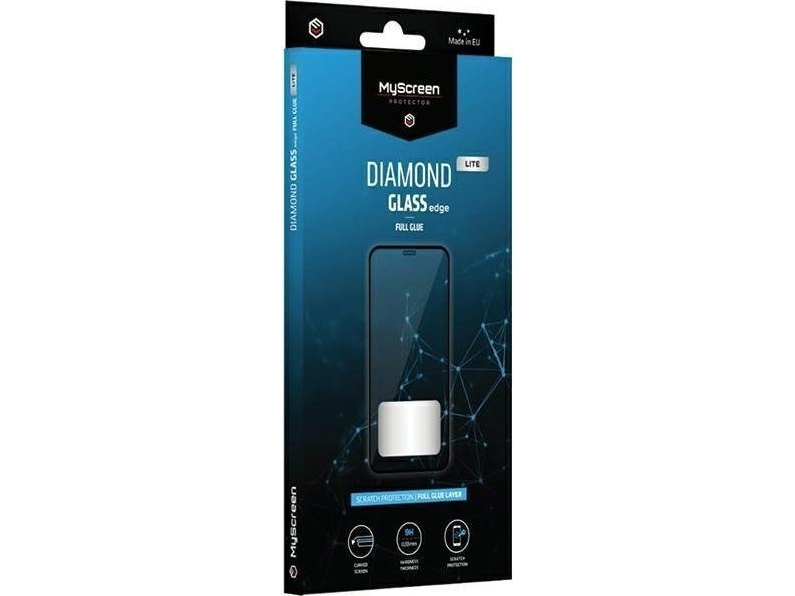 „Myscreen Ms Diamond Glass Edge Lite Fg“ Apple Iphone 15 Plus 6.7 Colio Juodas „Full Glue“