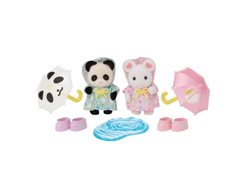 Sylvanian Families Børnehavevenner - Regnvejrsdag Duo