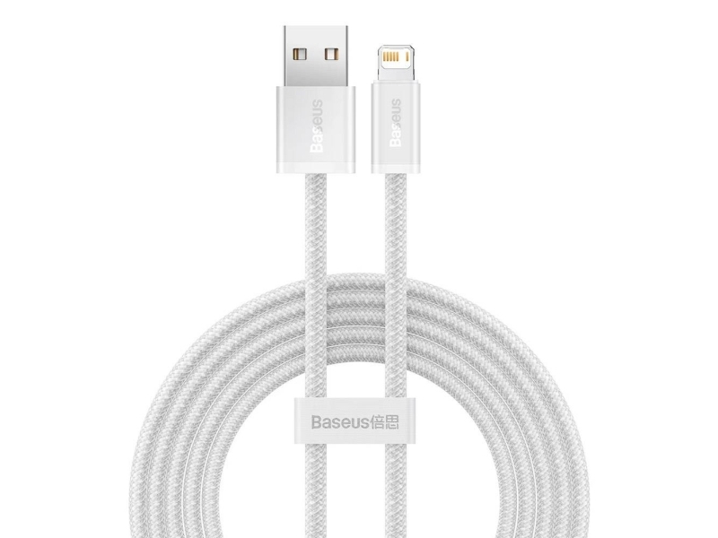 Baseus Cald000502, 2 M, Lightning, Usb A, Hanstik, Hanstik, Hvid