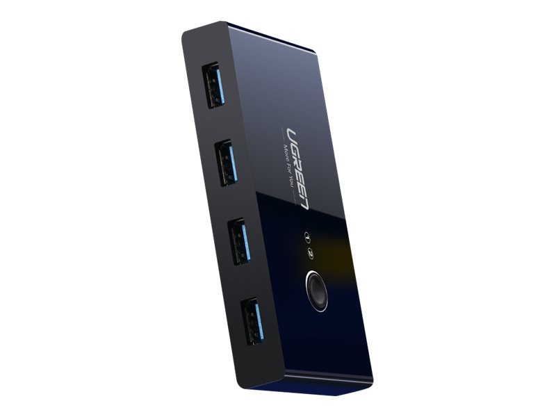 Ugreen Switchbox Hub Switch 4X Usb 3.2 Gen 1 Usb-Splitter Für Zwei Computer Schwarz (Us216 30768)