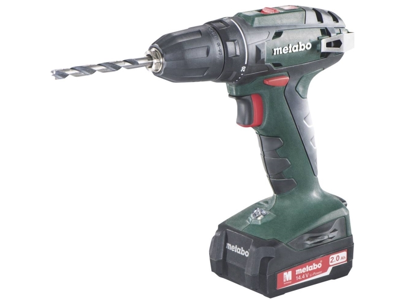 Metabo Bs 14.4, Schraubpistole, Pistolengriff, Schwarz, Grün, Rot, 1500 Rpm, 400 Rpm, 20 Nm