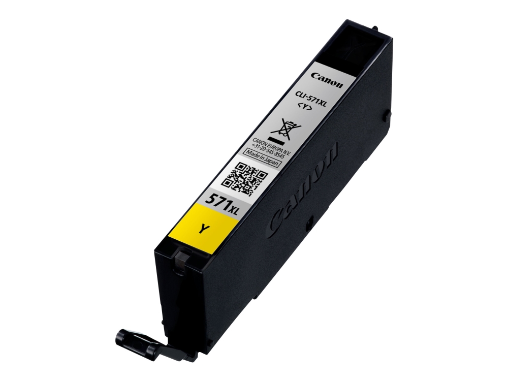 Canon Cli-571Y Xl - 11 Ml - Højtydende - Gul - Original - Blækbeholder - For Pixma Ts5051, Ts5053, Ts5055, Ts6050, Ts6051, Ts6052, Ts8051, Ts8052, Ts