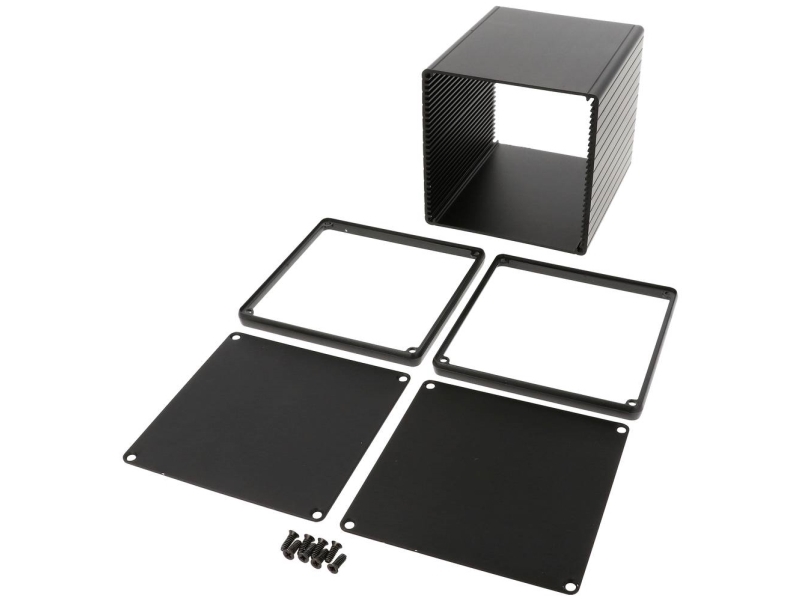 Hammond Electronics 1455ns1201bk Universalkabinet Aluminium Ekstruderet Sort 1 Stk