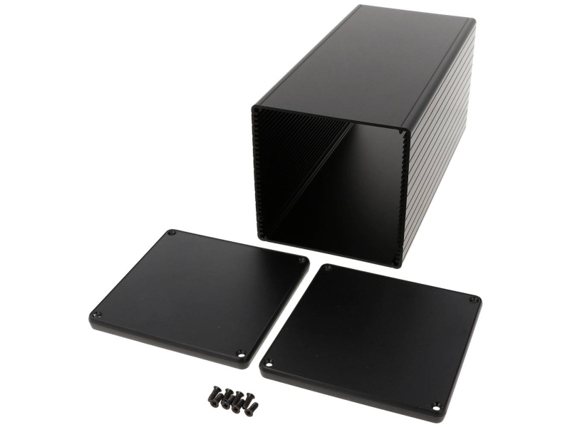 Hammond Electronics 1455Ns2202bk Universalkabinet 220 X 103 X 103 Aluminium Ekstruderet Sort 1 Stk