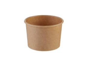 Runde Einwegbecher 150 Ml 5 Oz Delicup Ø90 X 48 Mm Kraftpapier/Pe Braun, 20 Pack × 50 Stk/Krt