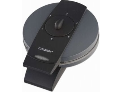 Cloer 1625, 5 Vaffel/Vafler, Cirkel, Sort, Grå, 16,5 Cm, Metal, 930 W