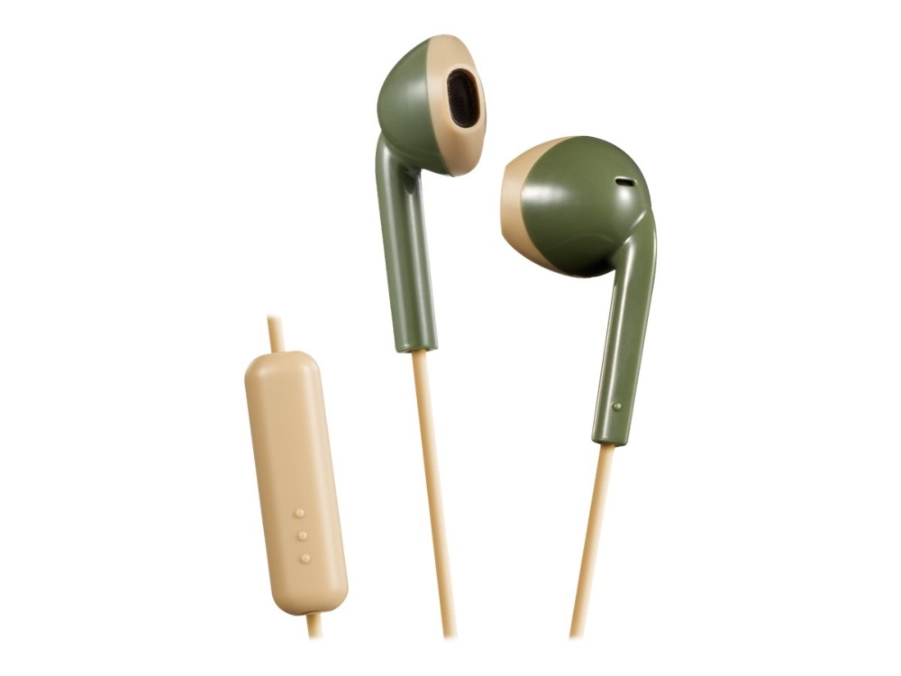 HA-F19M-GC, Koblet med ledninger (ikke trådløs), 8 - 20000 Hz, Samtaler/musikk, 5 g, Hodesett, Krem, Grønn