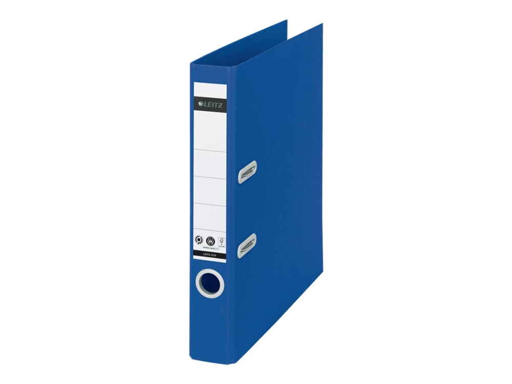 Brevordner Leitz Recycle 180°A4/50mm blå - (10 stk.) | Arkivering - Elastikmappar & Chartekker - Övriga | GameStuff