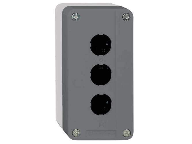 Alternativ bild 0 för Trykknapkasse XALG 3xØ22 agg miljø sort