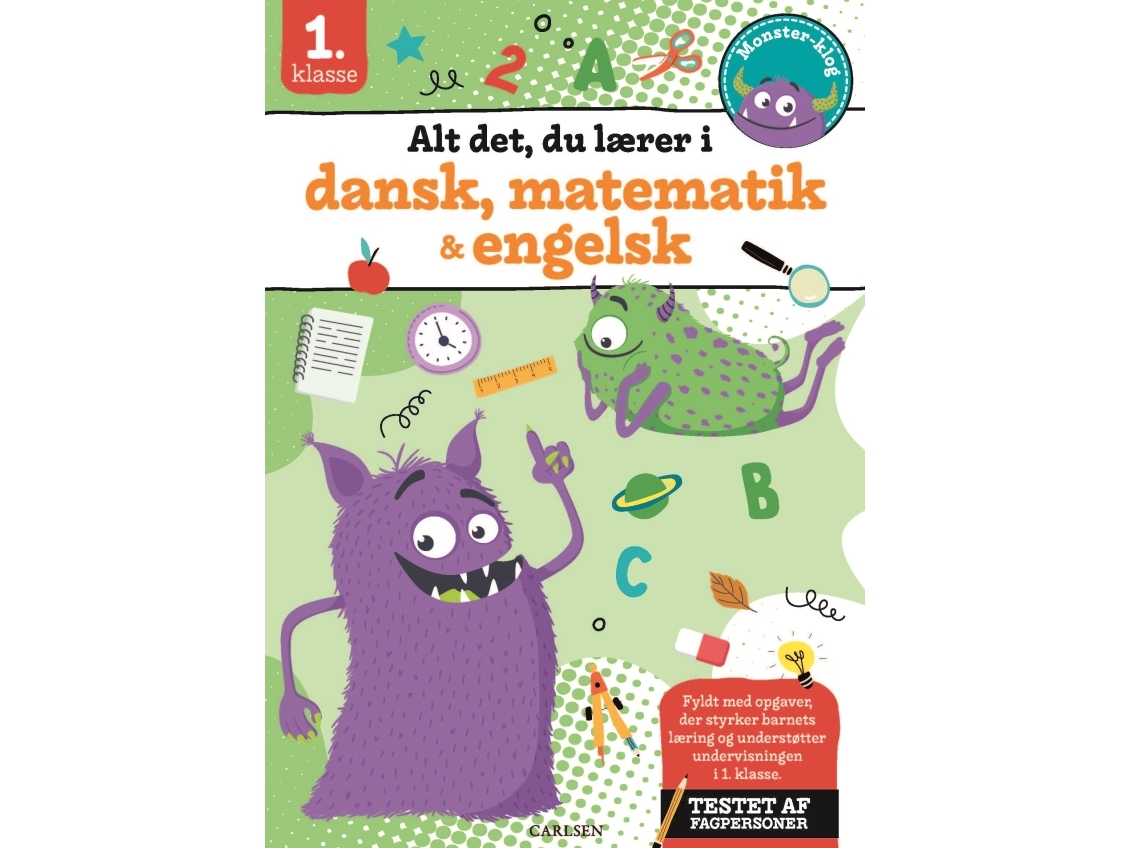 Alt det, du lærer i dansk, matematik & engelsk - 1. klasse