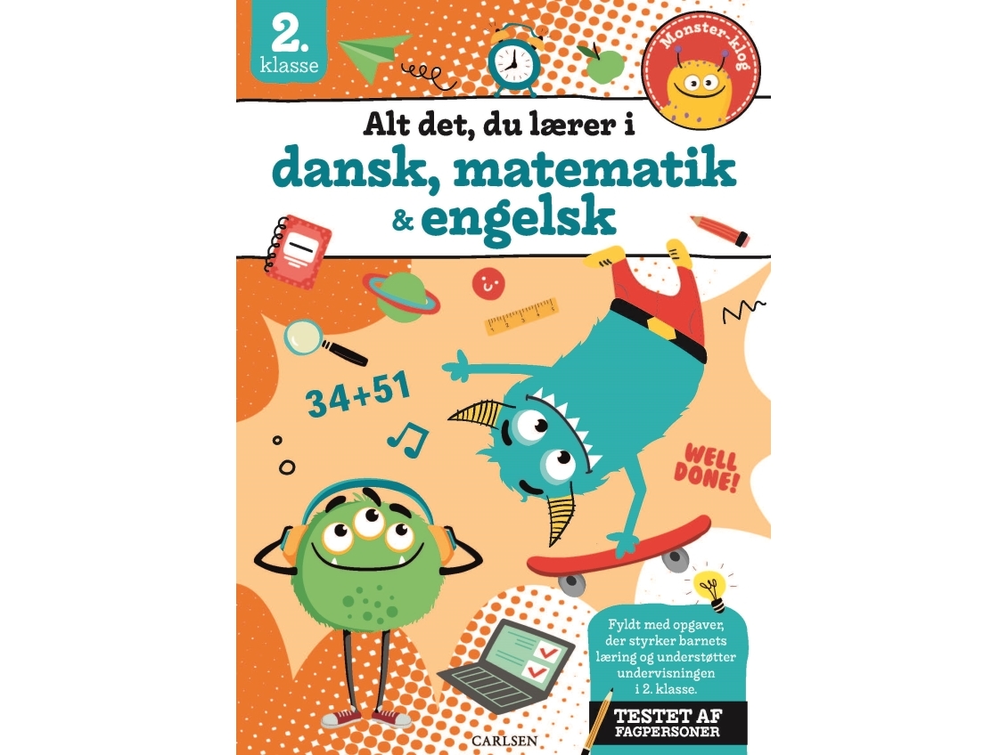 Alt det, du lærer i dansk, matematik & engelsk - 2. klasse