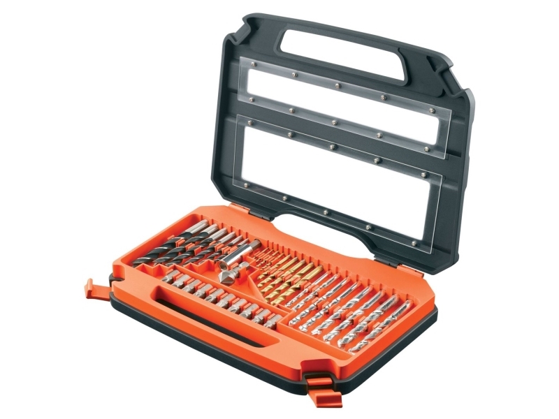 Black & Decker A7231 Boremaskine Elektrisk Multiværktøj Boresæt Metal Sten Træ Sort Orange