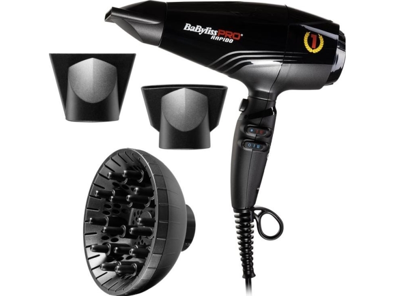Babyliss PRO Hair Dryers (made in Italy) RAPIDO 2200W ULTRA LIGHT DRYER