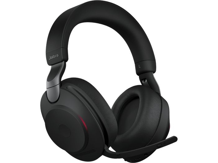 Jabra Evolve2 85 Headset, Stereo, Kabellos, Schwarz Bluetooth, Inkl. Link 380 Usb-A, Inkl. Ladestation