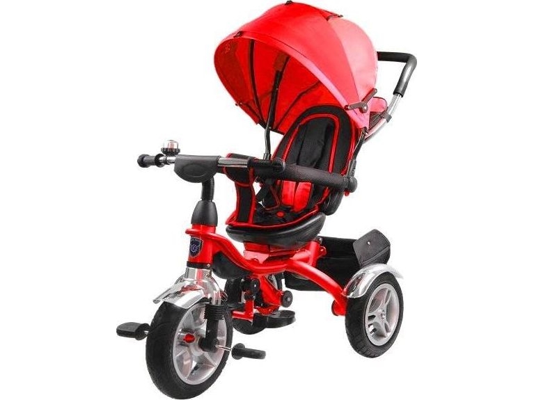 Lean Toys Lean Sport Triratis PRO500 raudona - Juodoji RAMA