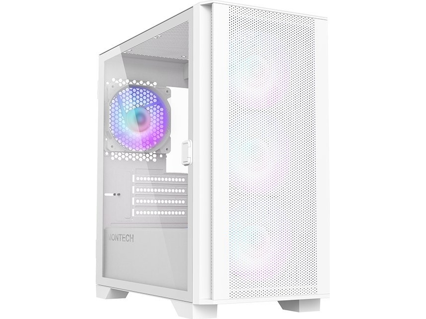 Montech Air 100 Argb, Micro-Atx, Tempered Glass – Baltos Spalvos