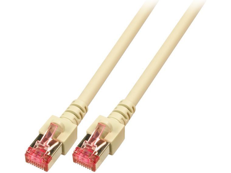 Patchkabel RJ45, CAT6 250Mhz, 0,5m grau, S-STP(S/FTP), LSOH