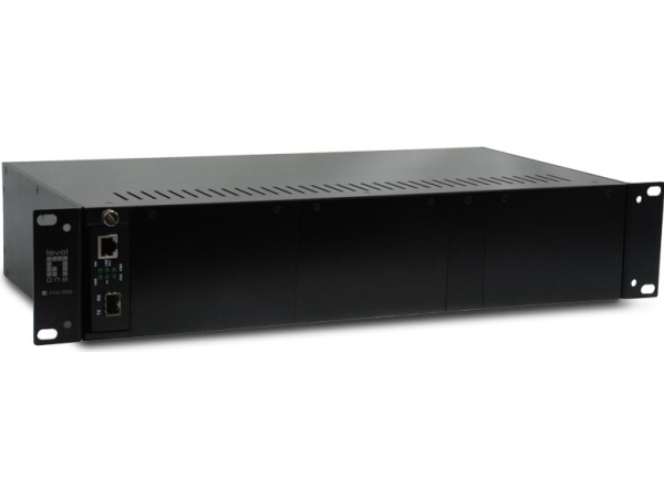 Levelone Cvh-2000 Mediekonverterchassis, 14 Slots, Til 19" Rackmontering