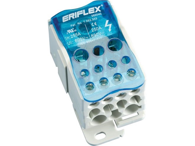 ABB Distributionsblok 1 pol 250 A - 1x120mm/2x35mm/4x10mm/5x16mm