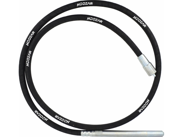 Hoozar FLEX Vibratoraksel - 4m, Kompatibel med 2300W Motor, 35mm