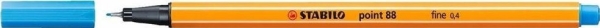STABILO point 88, Sininen, Sininen, Oranssi, 0,4 mm, Kahdeksankulmainen, Metalli, Saksa