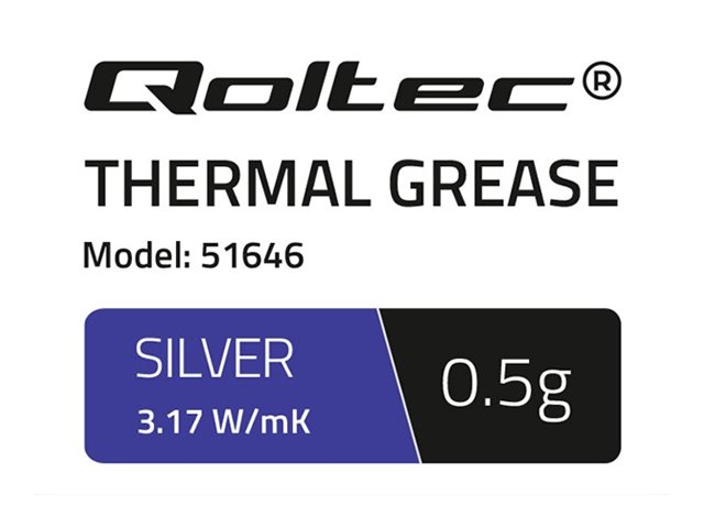 Qoltec 51646 - Termisk paste - sølv